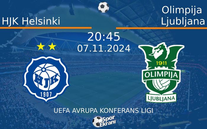 07 Kasım 2024 HJK Helsinki vs Olimpija Ljubljana maçı Hangi Kanalda Saat Kaçta Yayınlanacak?