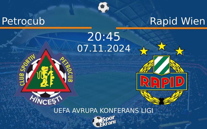 07 Kasım 2024 Petrocub vs Rapid Wien maçı Hangi Kanalda Saat Kaçta Yayınlanacak? 07 Kasım 2024 Petrocub vs Rapid Wien maçı Hangi Kanalda Saat Kaçta Yayınlanacak?