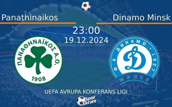 19 Aralık 2024 Panathinaikos vs Dinamo Minsk maçı Hangi Kanalda Saat Kaçta Yayınlanacak? 19 Aralık 2024 Panathinaikos vs Dinamo Minsk maçı Hangi Kanalda Saat Kaçta Yayınlanacak?