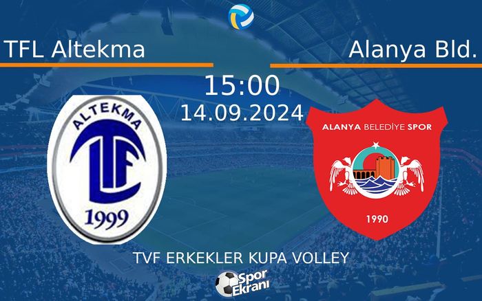 14 Eylül 2024 TFL Altekma vs Alanya Bld. maçı Hangi Kanalda Saat Kaçta Yayınlanacak? 14 Eylül 2024 TFL Altekma vs Alanya Bld. maçı Hangi Kanalda Saat Kaçta Yayınlanacak?