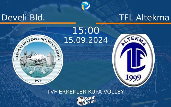15 Eylül 2024 Develi Bld. vs TFL Altekma maçı Hangi Kanalda Saat Kaçta Yayınlanacak? 15 Eylül 2024 Develi Bld. vs TFL Altekma maçı Hangi Kanalda Saat Kaçta Yayınlanacak?