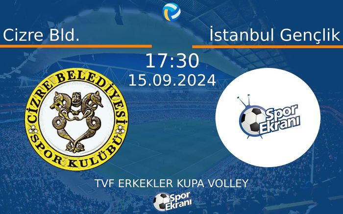 15 Eylül 2024 Cizre Bld. vs İstanbul Gençlik maçı Hangi Kanalda Saat Kaçta Yayınlanacak? 15 Eylül 2024 Cizre Bld. vs İstanbul Gençlik maçı Hangi Kanalda Saat Kaçta Yayınlanacak?