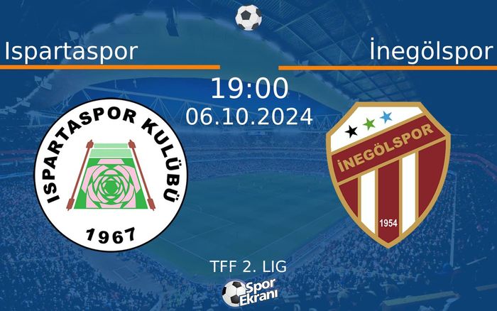 06 Ekim 2024 Ispartaspor vs İnegölspor maçı Hangi Kanalda Saat Kaçta Yayınlanacak? 06 Ekim 2024 Ispartaspor vs İnegölspor maçı Hangi Kanalda Saat Kaçta Yayınlanacak?