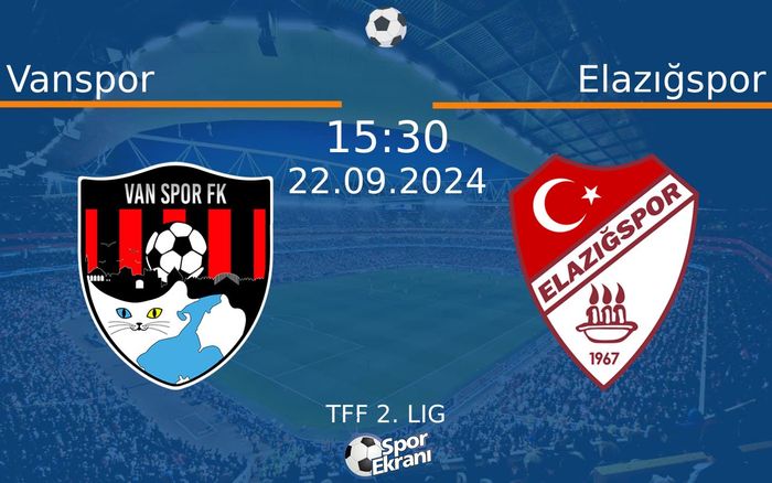 22 Eylül 2024 Vanspor vs Elazığspor maçı Hangi Kanalda Saat Kaçta Yayınlanacak? 22 Eylül 2024 Vanspor vs Elazığspor maçı Hangi Kanalda Saat Kaçta Yayınlanacak?