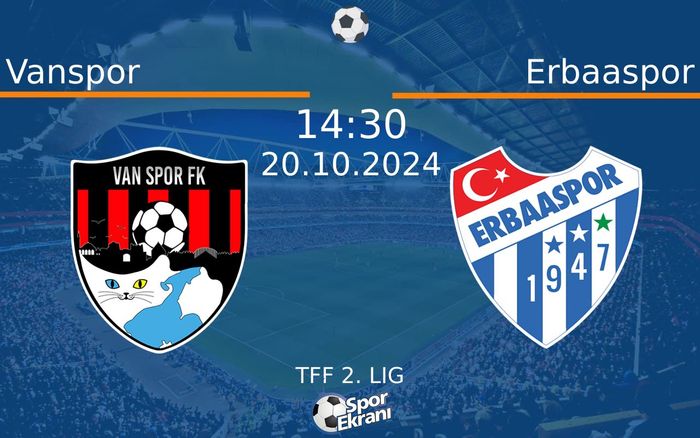 20 Ekim 2024 Vanspor vs Erbaaspor maçı Hangi Kanalda Saat Kaçta Yayınlanacak? 20 Ekim 2024 Vanspor vs Erbaaspor maçı Hangi Kanalda Saat Kaçta Yayınlanacak?
