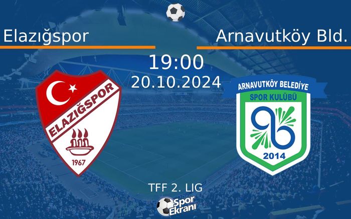 20 Ekim 2024 Elazığspor vs Arnavutköy Bld. maçı Hangi Kanalda Saat Kaçta Yayınlanacak? 20 Ekim 2024 Elazığspor vs Arnavutköy Bld. maçı Hangi Kanalda Saat Kaçta Yayınlanacak?