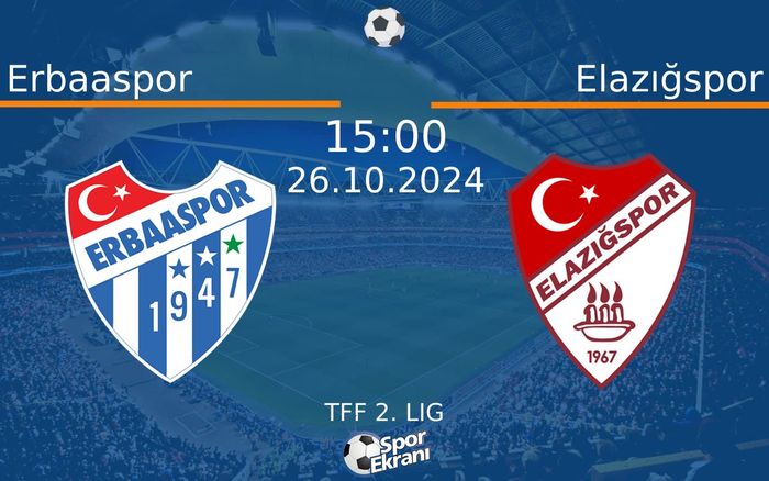 26 Ekim 2024 Erbaaspor vs Elazığspor maçı Hangi Kanalda Saat Kaçta Yayınlanacak? 26 Ekim 2024 Erbaaspor vs Elazığspor maçı Hangi Kanalda Saat Kaçta Yayınlanacak?