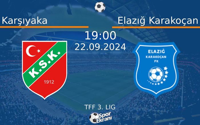 22 Eylül 2024 Karşıyaka vs Elazığ Karakoçan maçı Hangi Kanalda Saat Kaçta Yayınlanacak? 22 Eylül 2024 Karşıyaka vs Elazığ Karakoçan maçı Hangi Kanalda Saat Kaçta Yayınlanacak?