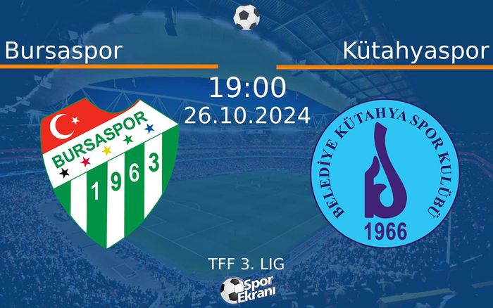 26 Ekim 2024 Bursaspor vs Kütahyaspor maçı Hangi Kanalda Saat Kaçta Yayınlanacak? 26 Ekim 2024 Bursaspor vs Kütahyaspor maçı Hangi Kanalda Saat Kaçta Yayınlanacak?