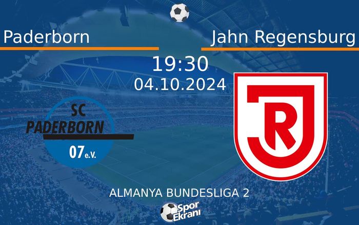 04 Ekim 2024 Paderborn vs Jahn Regensburg maçı Hangi Kanalda Saat Kaçta Yayınlanacak? 04 Ekim 2024 Paderborn vs Jahn Regensburg maçı Hangi Kanalda Saat Kaçta Yayınlanacak?