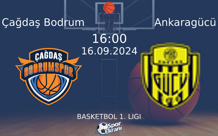16 Eylül 2024 Çağdaş Bodrum vs Ankaragücü maçı Hangi Kanalda Saat Kaçta Yayınlanacak? 16 Eylül 2024 Çağdaş Bodrum vs Ankaragücü maçı Hangi Kanalda Saat Kaçta Yayınlanacak?