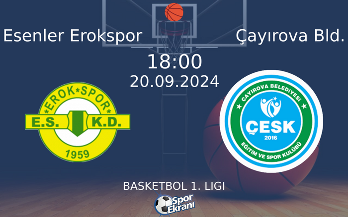 20 Eylül 2024 Esenler Erokspor vs Çayırova Bld. maçı Hangi Kanalda Saat Kaçta Yayınlanacak? 20 Eylül 2024 Esenler Erokspor vs Çayırova Bld. maçı Hangi Kanalda Saat Kaçta Yayınlanacak?