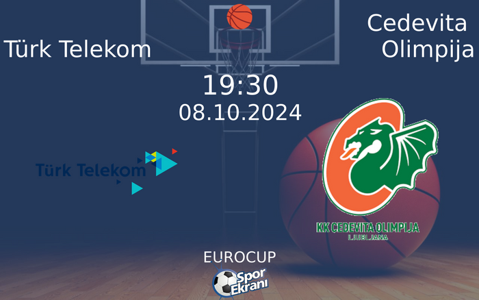 08 Ekim 2024 Türk Telekom vs Cedevita Olimpija maçı Hangi Kanalda Saat Kaçta Yayınlanacak? 08 Ekim 2024 Türk Telekom vs Cedevita Olimpija maçı Hangi Kanalda Saat Kaçta Yayınlanacak?
