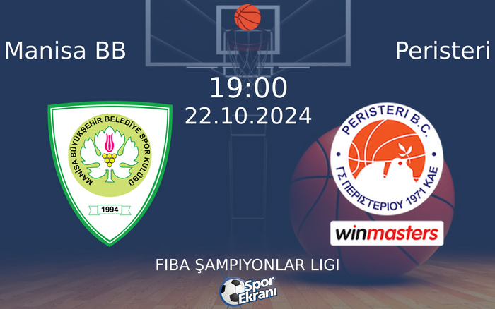 22 Ekim 2024 Manisa BB vs Peristeri maçı Hangi Kanalda Saat Kaçta Yayınlanacak? 22 Ekim 2024 Manisa BB vs Peristeri maçı Hangi Kanalda Saat Kaçta Yayınlanacak?