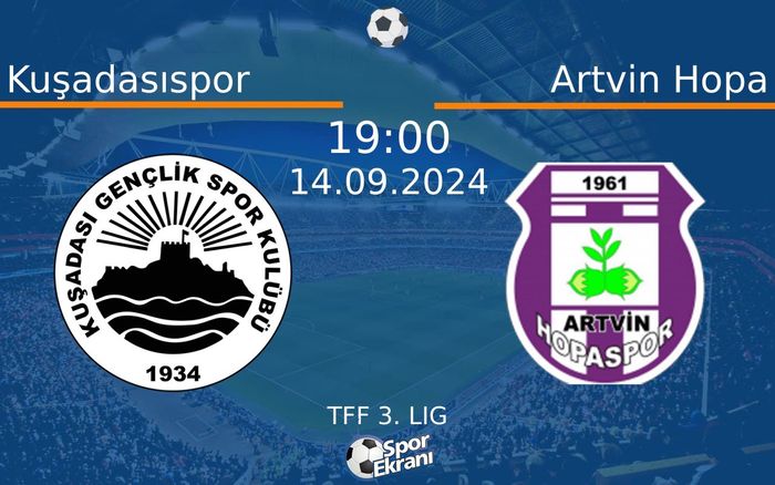14 Eylül 2024 Kuşadasıspor vs Artvin Hopa maçı Hangi Kanalda Saat Kaçta Yayınlanacak? 14 Eylül 2024 Kuşadasıspor vs Artvin Hopa maçı Hangi Kanalda Saat Kaçta Yayınlanacak?