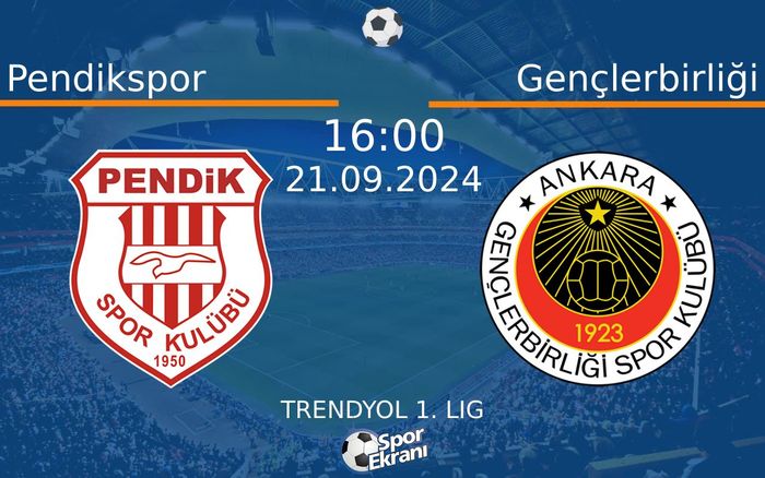 21 Eylül 2024 Pendikspor vs Gençlerbirliği maçı Hangi Kanalda Saat Kaçta Yayınlanacak? 21 Eylül 2024 Pendikspor vs Gençlerbirliği maçı Hangi Kanalda Saat Kaçta Yayınlanacak?