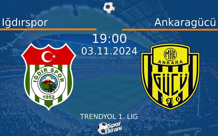 03 Kasım 2024 Iğdırspor vs Ankaragücü maçı Hangi Kanalda Saat Kaçta Yayınlanacak? 03 Kasım 2024 Iğdırspor vs Ankaragücü maçı Hangi Kanalda Saat Kaçta Yayınlanacak?