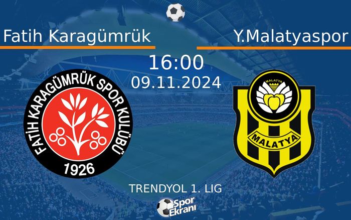 09 Kasım 2024 Fatih Karagümrük vs Y.Malatyaspor maçı Hangi Kanalda Saat Kaçta Yayınlanacak? 09 Kasım 2024 Fatih Karagümrük vs Y.Malatyaspor maçı Hangi Kanalda Saat Kaçta Yayınlanacak?