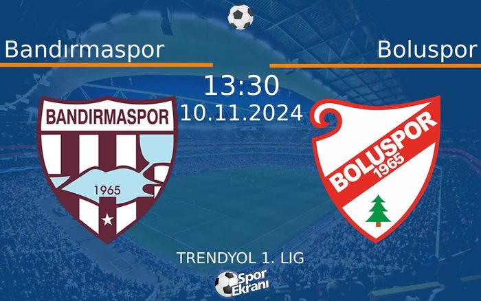 10 Kasım 2024 Bandırmaspor vs Boluspor maçı Hangi Kanalda Saat Kaçta Yayınlanacak? 10 Kasım 2024 Bandırmaspor vs Boluspor maçı Hangi Kanalda Saat Kaçta Yayınlanacak?