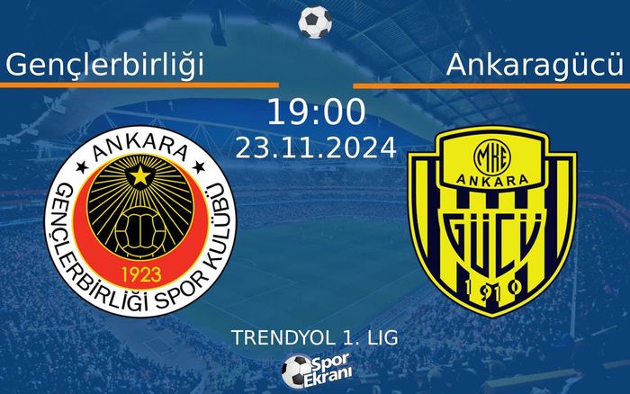 23 Kasım 2024 Gençlerbirliği vs Ankaragücü maçı Hangi Kanalda Saat Kaçta Yayınlanacak? 23 Kasım 2024 Gençlerbirliği vs Ankaragücü maçı Hangi Kanalda Saat Kaçta Yayınlanacak?