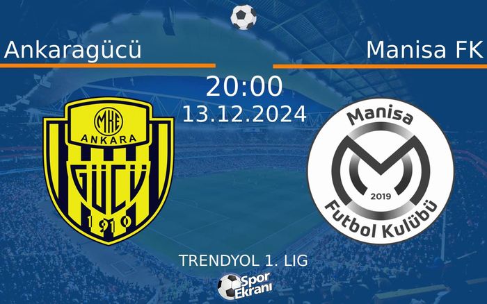13 Aralık 2024 Ankaragücü vs Manisa FK maçı Hangi Kanalda Saat Kaçta Yayınlanacak? 13 Aralık 2024 Ankaragücü vs Manisa FK maçı Hangi Kanalda Saat Kaçta Yayınlanacak?