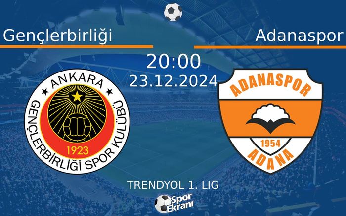 23 Aralık 2024 Gençlerbirliği vs Adanaspor maçı Hangi Kanalda Saat Kaçta Yayınlanacak? 23 Aralık 2024 Gençlerbirliği vs Adanaspor maçı Hangi Kanalda Saat Kaçta Yayınlanacak?