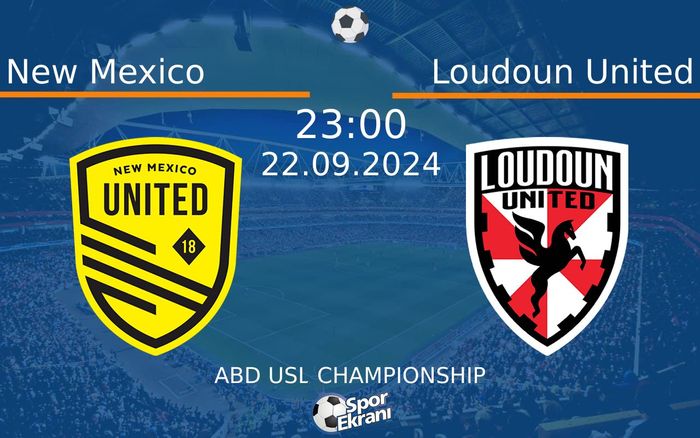 22 Eylül 2024 New Mexico vs Loudoun United maçı Hangi Kanalda Saat Kaçta Yayınlanacak? 22 Eylül 2024 New Mexico vs Loudoun United maçı Hangi Kanalda Saat Kaçta Yayınlanacak?