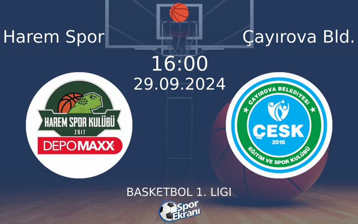 29 Eylül 2024 Harem Spor vs Çayırova Bld. maçı Hangi Kanalda Saat Kaçta Yayınlanacak? 29 Eylül 2024 Harem Spor vs Çayırova Bld. maçı Hangi Kanalda Saat Kaçta Yayınlanacak?