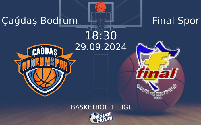 29 Eylül 2024 Çağdaş Bodrum vs Final Spor maçı Hangi Kanalda Saat Kaçta Yayınlanacak? 29 Eylül 2024 Çağdaş Bodrum vs Final Spor maçı Hangi Kanalda Saat Kaçta Yayınlanacak?
