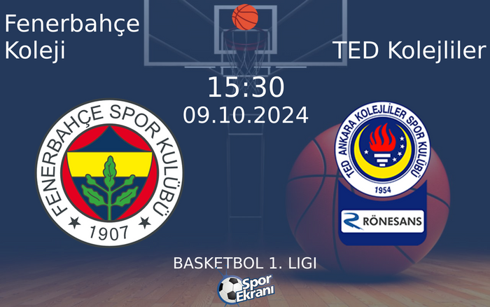 09 Ekim 2024 Fenerbahçe Koleji vs TED Kolejliler maçı Hangi Kanalda Saat Kaçta Yayınlanacak? 09 Ekim 2024 Fenerbahçe Koleji vs TED Kolejliler maçı Hangi Kanalda Saat Kaçta Yayınlanacak?