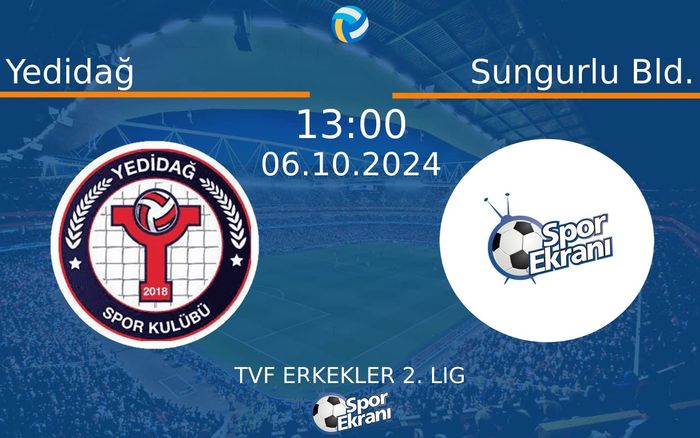 06 Ekim 2024 Yedidağ vs Sungurlu Bld. maçı Hangi Kanalda Saat Kaçta Yayınlanacak? 06 Ekim 2024 Yedidağ vs Sungurlu Bld. maçı Hangi Kanalda Saat Kaçta Yayınlanacak?