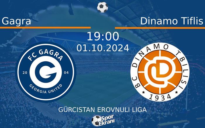 01 Ekim 2024 Gagra vs Dinamo Tiflis maçı Hangi Kanalda Saat Kaçta Yayınlanacak? 01 Ekim 2024 Gagra vs Dinamo Tiflis maçı Hangi Kanalda Saat Kaçta Yayınlanacak?