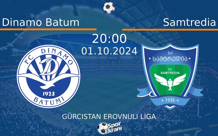01 Ekim 2024 Dinamo Batum vs Samtredia maçı Hangi Kanalda Saat Kaçta Yayınlanacak? 01 Ekim 2024 Dinamo Batum vs Samtredia maçı Hangi Kanalda Saat Kaçta Yayınlanacak?