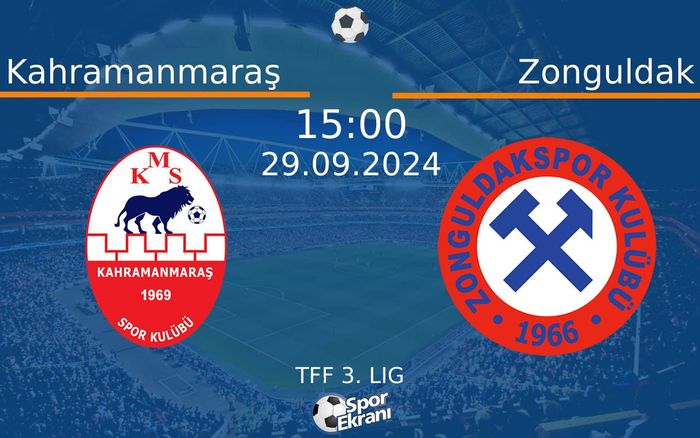 29 Eylül 2024 Kahramanmaraş vs Zonguldak maçı Hangi Kanalda Saat Kaçta Yayınlanacak? 29 Eylül 2024 Kahramanmaraş vs Zonguldak maçı Hangi Kanalda Saat Kaçta Yayınlanacak?