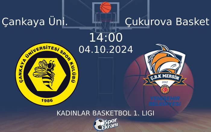 04 Ekim 2024 Çankaya Üni. vs Çukurova Basket maçı Hangi Kanalda Saat Kaçta Yayınlanacak? 04 Ekim 2024 Çankaya Üni. vs Çukurova Basket maçı Hangi Kanalda Saat Kaçta Yayınlanacak?