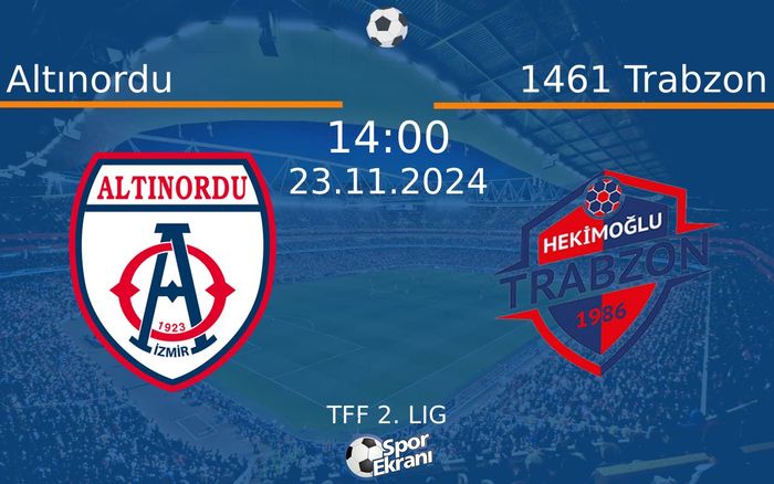 23 Kasım 2024 Altınordu vs 1461 Trabzon maçı Hangi Kanalda Saat Kaçta Yayınlanacak? 23 Kasım 2024 Altınordu vs 1461 Trabzon maçı Hangi Kanalda Saat Kaçta Yayınlanacak?