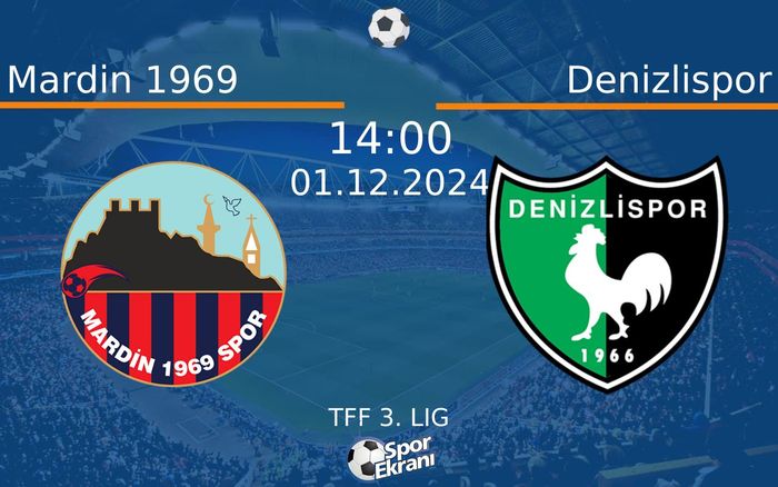 01 Aralık 2024 Mardin 1969 vs Denizlispor maçı Hangi Kanalda Saat Kaçta Yayınlanacak? 01 Aralık 2024 Mardin 1969 vs Denizlispor maçı Hangi Kanalda Saat Kaçta Yayınlanacak?