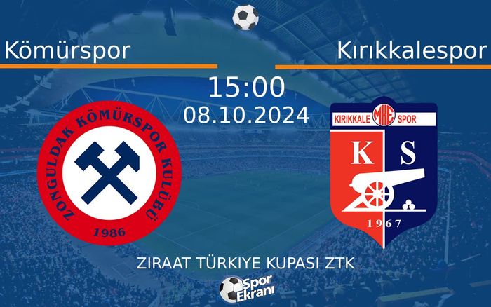 08 Ekim 2024 Kömürspor vs Kırıkkalespor maçı Hangi Kanalda Saat Kaçta Yayınlanacak? 08 Ekim 2024 Kömürspor vs Kırıkkalespor maçı Hangi Kanalda Saat Kaçta Yayınlanacak?