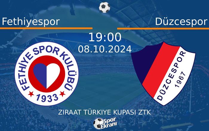 08 Ekim 2024 Fethiyespor vs Düzcespor maçı Hangi Kanalda Saat Kaçta Yayınlanacak? 08 Ekim 2024 Fethiyespor vs Düzcespor maçı Hangi Kanalda Saat Kaçta Yayınlanacak?