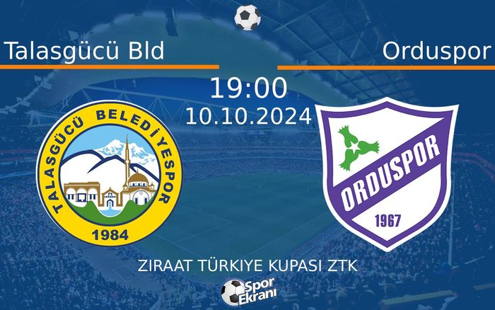 10 Ekim 2024 Talasgücü Bld vs Orduspor maçı Hangi Kanalda Saat Kaçta Yayınlanacak? 10 Ekim 2024 Talasgücü Bld vs Orduspor maçı Hangi Kanalda Saat Kaçta Yayınlanacak?