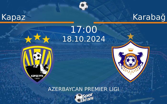 18 Ekim 2024 Kapaz vs Karabağ maçı Hangi Kanalda Saat Kaçta Yayınlanacak?