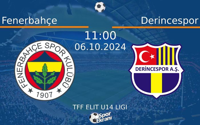 06 Ekim 2024 Fenerbahçe vs Derincespor maçı Hangi Kanalda Saat Kaçta Yayınlanacak? 06 Ekim 2024 Fenerbahçe vs Derincespor maçı Hangi Kanalda Saat Kaçta Yayınlanacak?