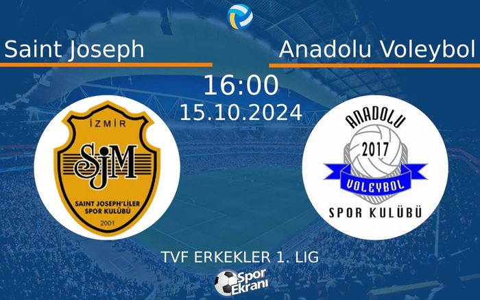 15 Ekim 2024 Saint Joseph vs Anadolu Voleybol maçı Hangi Kanalda Saat Kaçta Yayınlanacak? 15 Ekim 2024 Saint Joseph vs Anadolu Voleybol maçı Hangi Kanalda Saat Kaçta Yayınlanacak?