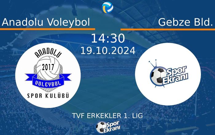 19 Ekim 2024 Anadolu Voleybol vs Gebze Bld. maçı Hangi Kanalda Saat Kaçta Yayınlanacak? 19 Ekim 2024 Anadolu Voleybol vs Gebze Bld. maçı Hangi Kanalda Saat Kaçta Yayınlanacak?