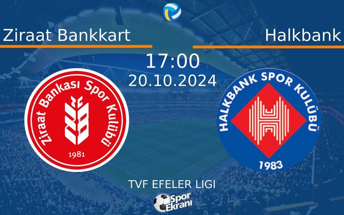 20 Ekim 2024 Ziraat Bankkart vs Halkbank maçı Hangi Kanalda Saat Kaçta Yayınlanacak? 20 Ekim 2024 Ziraat Bankkart vs Halkbank maçı Hangi Kanalda Saat Kaçta Yayınlanacak?