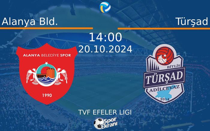 20 Ekim 2024 Alanya Bld. vs Türşad maçı Hangi Kanalda Saat Kaçta Yayınlanacak? 20 Ekim 2024 Alanya Bld. vs Türşad maçı Hangi Kanalda Saat Kaçta Yayınlanacak?