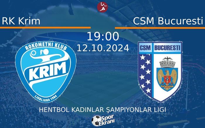 12 Ekim 2024 RK Krim vs CSM Bucuresti maçı Hangi Kanalda Saat Kaçta Yayınlanacak? 12 Ekim 2024 RK Krim vs CSM Bucuresti maçı Hangi Kanalda Saat Kaçta Yayınlanacak?