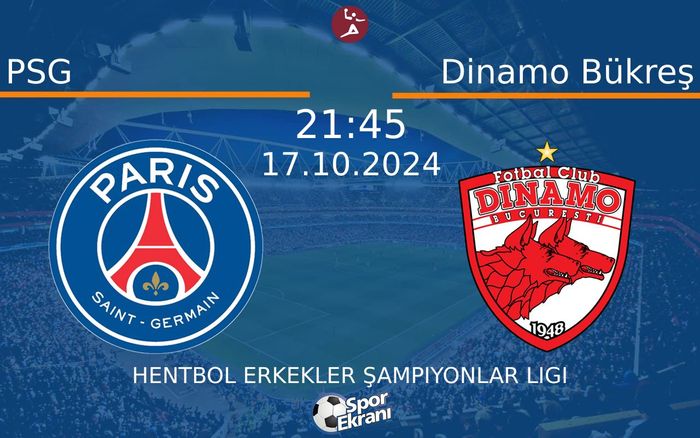 17 Ekim 2024 PSG vs Dinamo Bükreş maçı Hangi Kanalda Saat Kaçta Yayınlanacak? 17 Ekim 2024 PSG vs Dinamo Bükreş maçı Hangi Kanalda Saat Kaçta Yayınlanacak?