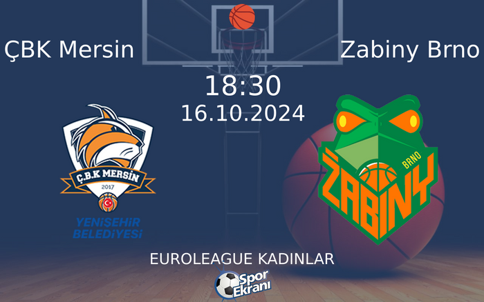 16 Ekim 2024 ÇBK Mersin vs Zabiny Brno maçı Hangi Kanalda Saat Kaçta Yayınlanacak? 16 Ekim 2024 ÇBK Mersin vs Zabiny Brno maçı Hangi Kanalda Saat Kaçta Yayınlanacak?