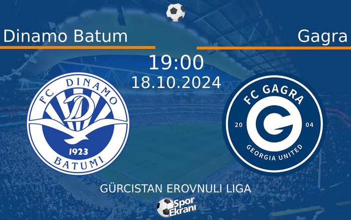 18 Ekim 2024 Dinamo Batum vs Gagra maçı Hangi Kanalda Saat Kaçta Yayınlanacak? 18 Ekim 2024 Dinamo Batum vs Gagra maçı Hangi Kanalda Saat Kaçta Yayınlanacak?